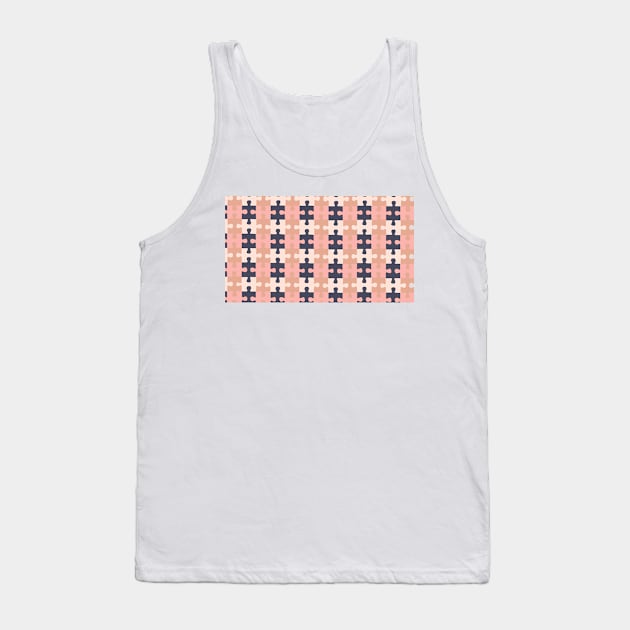 Puzzle Pattern Tank Top by Heartfeltarts